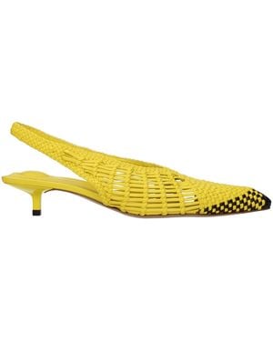 Jacquemus Le Cubisto Sandals Leather - Yellow