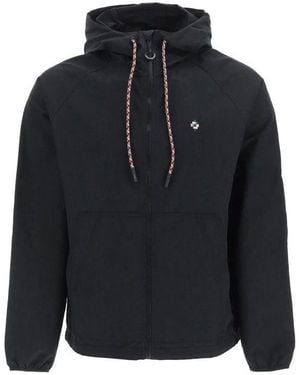 Marcelo Burlon Windbreaker Jacket - Blue