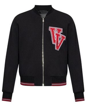 Versace Patch Bomber Jacket - Black