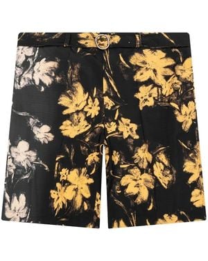 Jil Sander Brown Cotton Shorts - Black