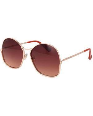 Max Mara Metal Sunglasses - Red