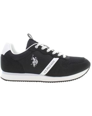 U.S. POLO ASSN. Sleek Black Trainers With Contrast Accents