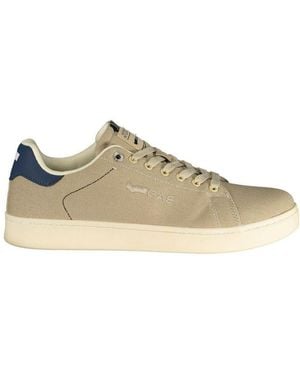 Gas Beige Polyester Men Trainer - Natural