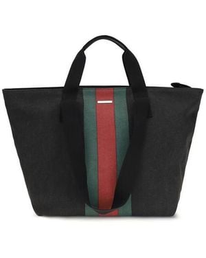 Gucci Black Cotton Shoulder Bag