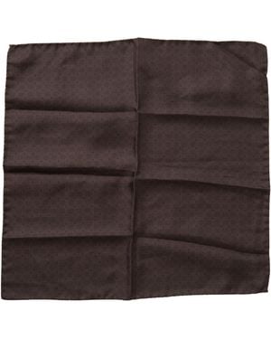 Dolce & Gabbana Elegant Silk Square Scarf - Brown