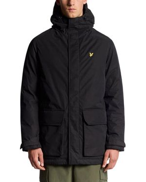 Lyle & Scott Black Polyester Parka