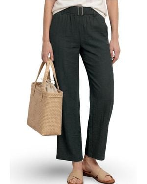 Street One Black Viscose Casual Trousers - Grey