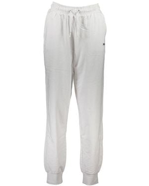 Fila White Cotton Pant - Gray