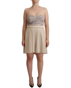Guess Gues Chic Straples A-Line Dres - Natural