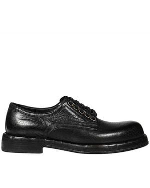 Dolce & Gabbana Leather Derbies - Black