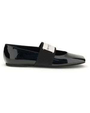 Givenchy Black Leather Ballet Flats