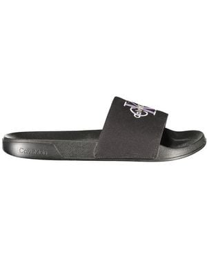 Calvin Klein Nero Polyurethane Ciabatta - Black