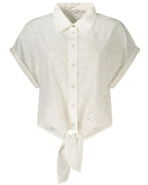 Guess White Lyocell Shirt
