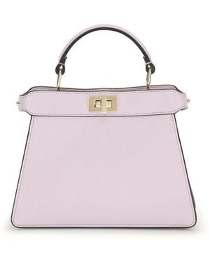 Fendi Purple Calf Leather Bos Taurus Shoulder Bag - Pink