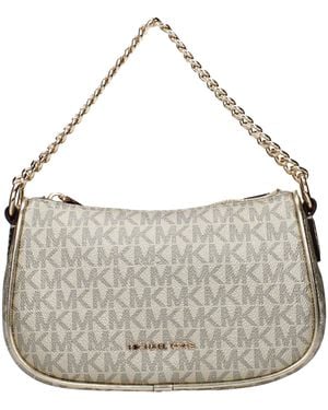 Michael Kors Gold Fabric Handbag - Grey