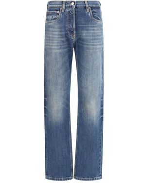 Prada Blue Cotton Straight