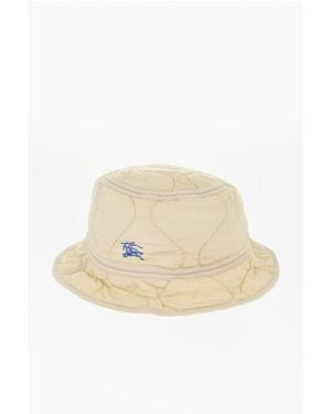 Burberry Quilted Nylon Bucket Hat - Natural