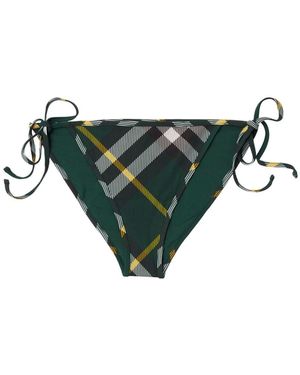 Burberry Checked Bikini Briefs - Green