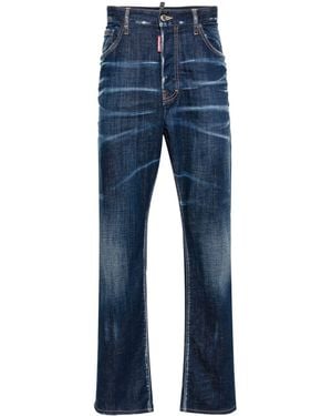 DSquared² Mid-Rise Skinny Jeans - Blue