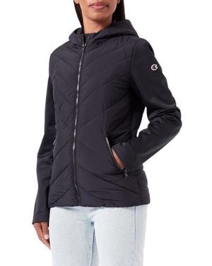 Champion Black Polyester Shell Jacket - Blue