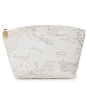 Alviero Martini 1A Classe White Polyester Clutch Bag