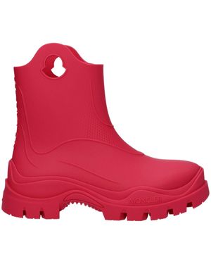 Moncler Pink Cotton Ankle - Red