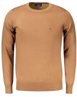 COVERI MOVING Brown Nylon Men Sweater
