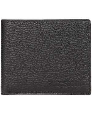 Testoni Black Leather Wallet