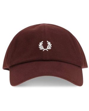 Fred Perry Bordeaux Cotton Cap (baseball Hat) - Brown