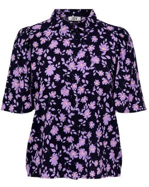 Jacqueline De Yong Viscose Shirt - Blue