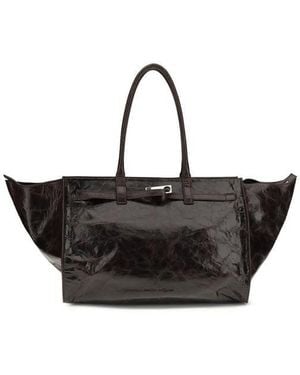 Benedetta Bruzziches Brown Calf Leather Bos Taurus Shoulder Bag - Black