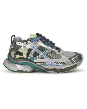 Balenciaga Multicolor Polyester Athletic Sneakers - Blue