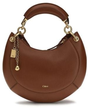 Chloé Brown Calf Leather Bos Taurus Shoulder Bag