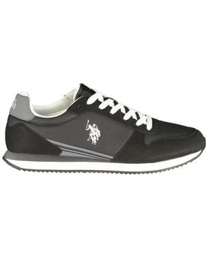 U.S. POLO ASSN. Black Polyurethane Men's Trainer