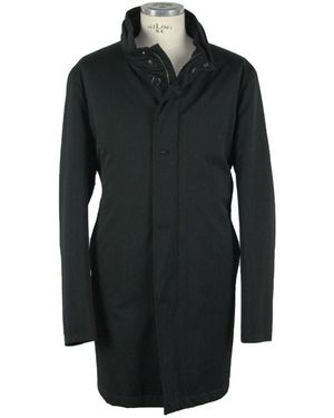Made In Italy Black Wool Men Jacket