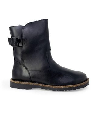 Birkenstock Leather Ankle Boots - Blue