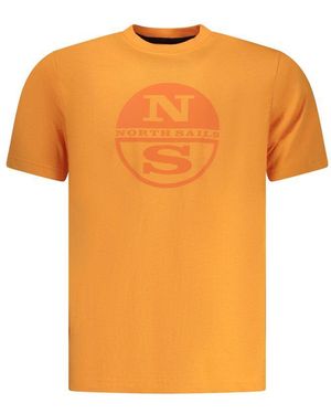 North Sails Arancione Cotton Men's T - Orange