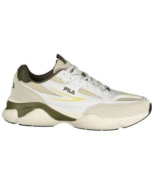 Fila White Polyester Athletic Trainers