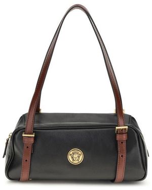 Versace Black Lamb Ovis Aries Aries Shoulder Bag