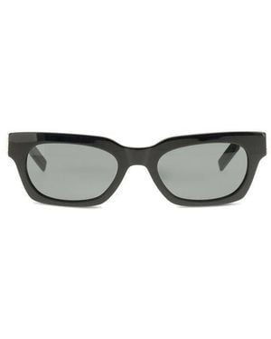 Saint Laurent Black Acetate Sunglasses - Gray