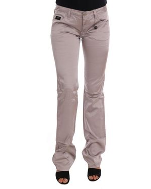 CoSTUME NATIONAL Beige Cotton Slim Fit Jeans - Multicolour