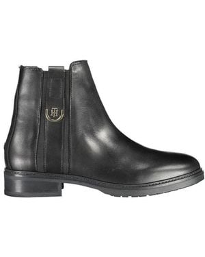 Tommy Hilfiger Black Leather Boot
