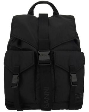 Ganni Tech Backpack - Black