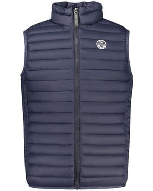North Sails Blu Poliammide Men's Jacket - Blue