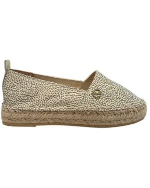 Borbonese Green Textile Sandal - Grey