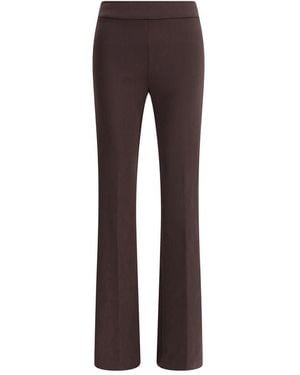 Avenue Montaigne Flare Stretchy Pants - Brown