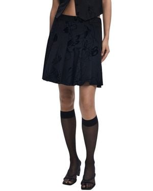 Desigual Black Polyester Mini Skirt