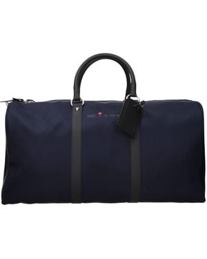 Kiton Blue Nylon Luggage And Travel