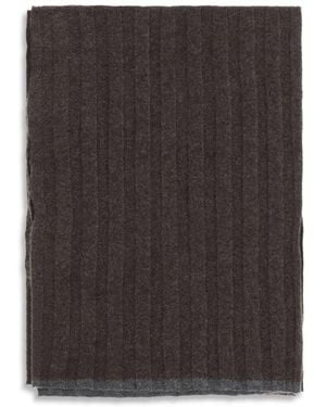 Brunello Cucinelli Brown Cashmere Scarf