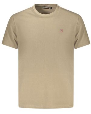 Napapijri Cotton T-Shirt - Natural
